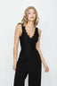 Black Lace Panelled Bodysuit - Select Fashion
