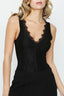 Black Lace Panelled Bodysuit - Select Fashion