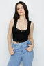 Black Lace Bustier Top - Select Fashion