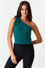 Ivy Green One Shoulder Ruffle Top - Select Fashion
