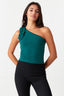 Ivy Green One Shoulder Ruffle Top - Select Fashion