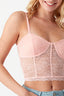 Peach Lace Bralet - Select Fashion