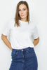 Optic White Basic Oversized Tee
