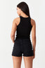 Black Ribbed Scoop Vest - Select Fashion