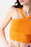 Tangerine Wide Strap Diamond Halter Neck Top - Select Fashion