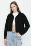 Black Crop Moleskin Jacket - Select Fashion