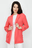 Salmon Pink Edge to Edge Soft Jacket - Select Fashion