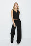 Black Pinstripe Waistcoat - Select Fashion