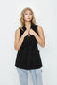 Black Belted Longline Waistcoat - Select Fashion