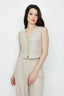 Sand Tailored Fitted Waistcoat - Select Fashion
