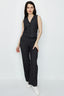 Navy Textured Tailored Waistcoat - Select Fashion
