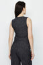 Navy Textured Tailored Waistcoat - Select Fashion