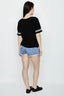 Acid Wash Denim High Waisted Trashed Shorts - Select Fashion