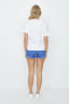Bright Blue High Waisted Trashed Short - Select Fashion
