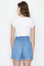 Light Wash Paperbag Denim Short - Select Fashion