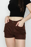 Chocolate Elasticated Casual Short - Select Fashion