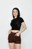 Chocolate Elasticated Casual Short - Select Fashion