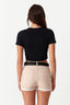 Stone Belted Cargo Shorts - Select Fashion