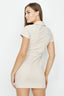 Stone Casual Belted Bodycon Dress - Select Fashion