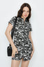 Black-Multi Camo Casual Belted Bodycon Dress - Select Fashion