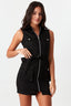 Black Sleeveless Casual Bodycon Dress - Select Fashion