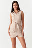 Stone Sleeveless Casual Bodycon Dress - Select Fashion