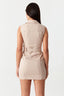Stone Sleeveless Casual Bodycon Dress - Select Fashion