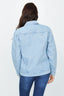 Bleach Wash Oversized Denim Jacket - Select Fashion