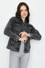 Washed Black Oversized Denim Jacket - Select Fashion