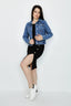 Mid Wash Classic Denim Jacket - Select Fashion