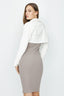 White Cropped Denim Jacket - Select Fashion