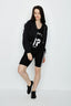 Washed Black Cropped Hooded Denim Jacket - Select Fashion