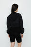 Washed Black Cropped Hooded Denim Jacket - Select Fashion