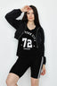 Washed Black Cropped Hooded Denim Jacket - Select Fashion