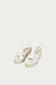 White Multi Strap Espadrille Wedge - Select Fashion