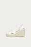 White Multi Strap Espadrille Wedge - Select Fashion
