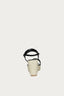 Black Croc Single Strap Espadrille Wedge - Select Fashion