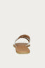 White Croc 3 Strap Slider - Select Fashion