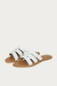 White Croc 3 Strap Slider - Select Fashion