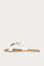 White Croc Cross Over Buckle Slider - Select Fashion