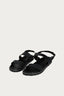 Black Stud Jelly Double Strap Sandal - Select Fashion