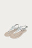 Silver Gem Jelly Toe Post Sandals - Select Fashion
