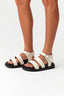 Cream Chunky Sole Strappy Sandals - Select Fashion