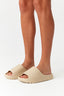 Beige Rubber Slip On Sliders - Select Fashion