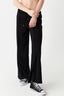 Black Seam Detail Wide Leg Trousers - Select Fashion