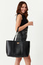 Black Gold Clasp Shopper Bag - Select Fashion