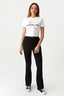 Black Crinkle Flares - Select Fashion