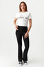 Black Crinkle Flares - Select Fashion