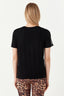 Black Animal Star Mesh Insert Tee - Select Fashion