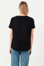Black Animal Bow Front Tee - Select Fashion